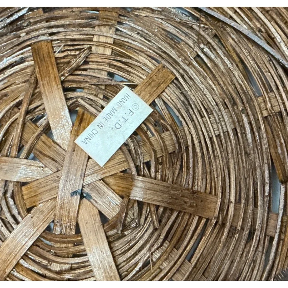 Pinecone Nesting Baskets Set Rustic Woodland Cabin Decor Small Med